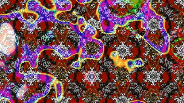 Paisley el çizimi elementler. Fantezi çiçekli eskiz deseni, doğal duvar kağıdı, çiçek desenli kıvrım çizimi. Ev dekoru.