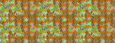 Bahar çiçekleriyle güzel bir çiçek deseni çizmişsin. Güzel kumaş deseni. Raster illüstrasyonu.