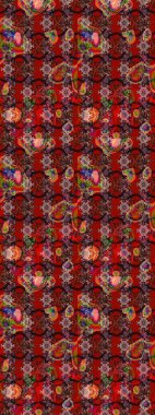 Raster çiçek desenli çiçek deseni, yapraklar, dekoratif elementler, sıçrama, lekeler, el çizimi kontur çizgileri ve Doodle çizim stili, grafik raster çizim çizimi.