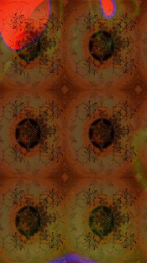 Küçük kahverengi çiçeklerdeki oldukça eski bir besin torbası deseni. Tekstil, kumaş, kapaklar, duvar kağıtları, baskı, paket, koleksiyon defteri, örgü, dekupaj için çiçek arkaplanı..