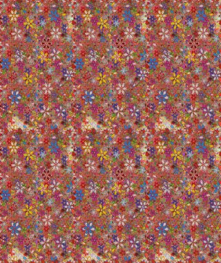 Küçük kahverengi ve pembe çiçeklerle oldukça eski bir besin torbası deseni. Tekstil, kumaş, kapaklar, duvar kağıtları, baskı, naylon, yapıştırma, örgü, dekupaj için çiçeksiz arkaplan.