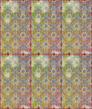 Renkli Bahar Temalı Kusursuz Arkaplan. Şirin çiçek elementleri. Kusursuz desenli, modaya uygun kumaş deseni. Düz Çiçek Elementleri Tasarımı. Raster illüstrasyonu.