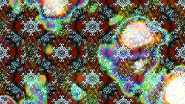 Moda baskıları için zarif bir şablon. Çiçekli bahar çiçekleri. Küçük çiçekte güzel bir desen. Motley illüstrasyonu. Küçük renkli çiçekler. Çizim.