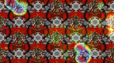 Gri, kırmızı ve kahverengi renkte çiçekler. Hediye ambalaj kağıdı, tebrik kartları, posterler ve pankart tasarımı. Raster düz çiçek çizim deseni.