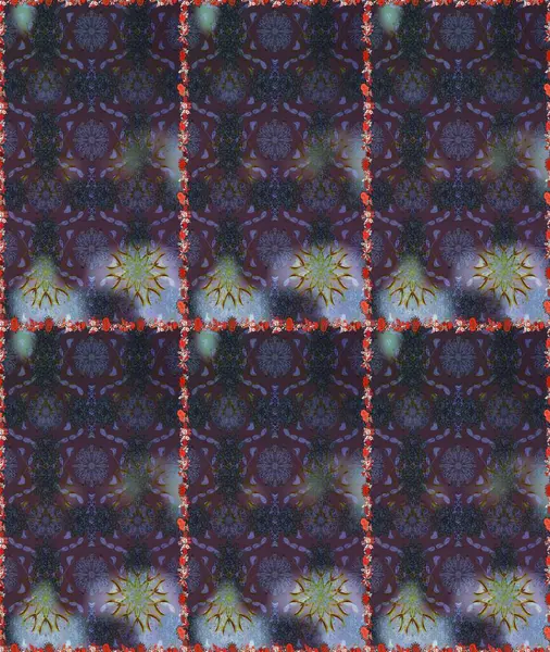 Renkli Yaz Temalı Kusursuz Arkaplan. Düz Çiçek Elementleri Tasarımı. Güzel kumaş deseni. Raster illüstrasyonunda trendsiz çiçek deseni.