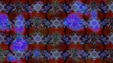 Tomurcukları papatya çiçekleri olan sevimli bir çiçek deseni. Kumaş, tekstil, duvar kağıdı baskısı için. Raster illüstrasyonu. Miles Fleur, süslü püslü bir süs. Eskiz geçmişi. Antika retro tarzı.