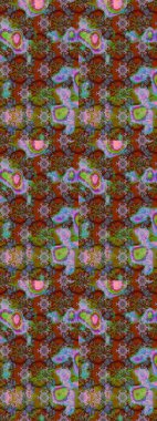 Çiçekli çiçek deseni, suluboya. Küçük çiçekte güzel bir çiçek deseni var. Raster deseni.