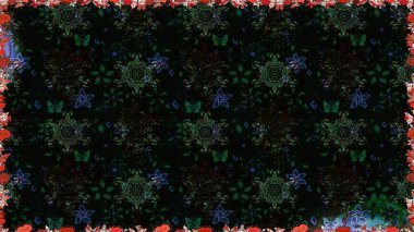 Kartlar, davetiyeler, tarih kartları ve daha fazlası için kullanılabilir. Tatlı suluboya, dikişsiz çiçek deseni. Büyük bir suluboya çiçek seti..