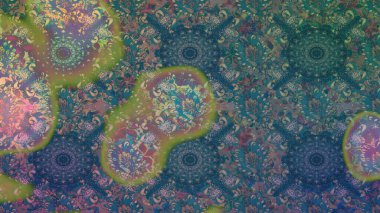 Çiçek deseni. Raster illüstrasyonu. Renkli Bahar Temalı Kusursuz Arkaplan. Düz Çiçek Elementleri Tasarımı. Kusursuz Chichi kumaş deseni..