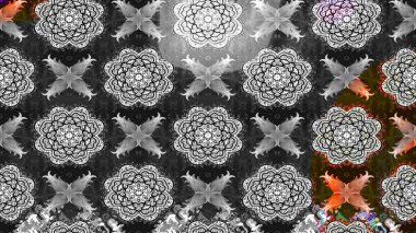 Küçük çiçekteki sevimli çiçek deseni. Gri renkli çiçekler.