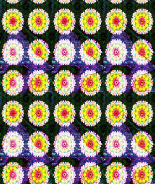 Küçük renkli çiçekler. Çiçekli yaz çiçekleri. Motley illüstrasyonu. Moda baskıları için zarif bir şablon. Robot resim. Küçük çiçekte şirin desenler.