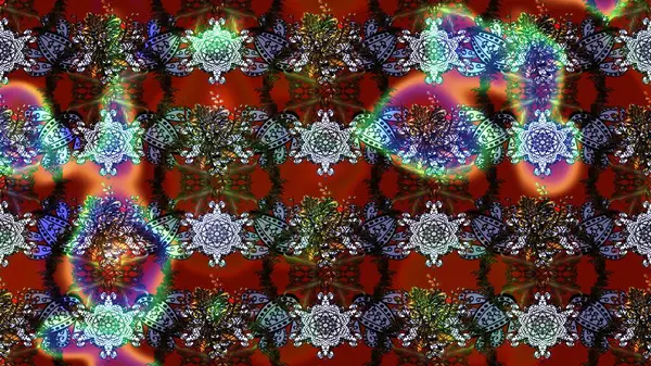 Raster illüstrasyonundaki çiçek desenli çizim. Çiçekler suluboya tarzında kahverengi, kırmızı ve gri renkte.