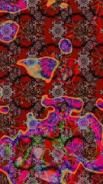 Kahverengi, kırmızı ve siyah renkte çiçekler. Tekstil ve kapak tasarımı için mükemmel. Elle çizilmiş sonbahar çiçeği deseni. Doodle tarzı. Renkli kahverengi, kırmızı ve siyah çizim deseni.