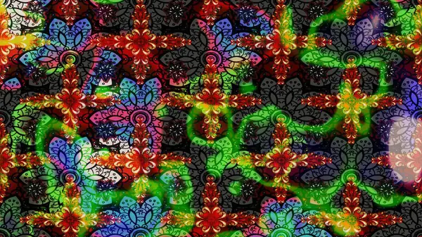 Zentangle soyut çiçekleri. Raster illüstrasyonu. Karalama çiçeği. Güzel kumaş deseni. Düz Çiçek Elementleri Tasarımı. Renkli Bahar Teması çizim şablonu.