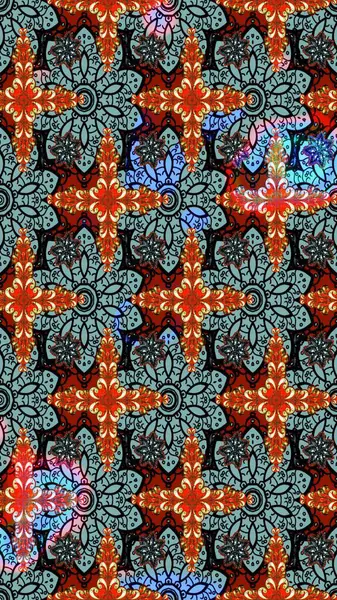 Raster stili kumaş deseni. Çiçekler suluboya çizim deseni.