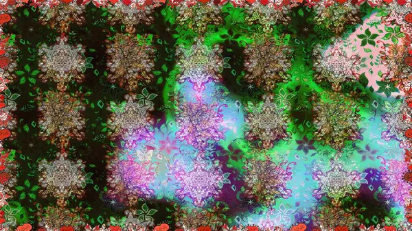 Gri ve yeşil renkli çiçekler. Küçük çiçekte sevimli çiçek deseni var..