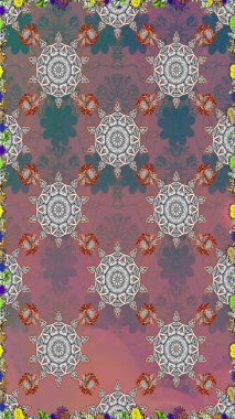 Tatlı suluboya, dikişsiz çiçek deseni. Büyük bir çiçek boyası seti. Kartlar, davetiyeler, tarih kartları ve daha fazlası için kullanılabilir.