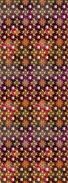 Süslü kumaş deseni. Raster deseni. Çiçekli çiçek deseni, suluboya..