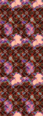 Kahverengi, kırmızı ve bej renkli çiçekler. Gömlek baskısı için çiçek boyası. Çiçek eskiz kalıbı geçmişi.