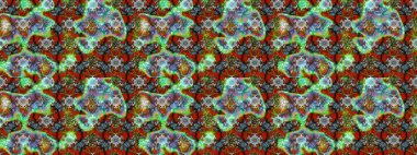 Arkaplan dokusu, duvar kağıdı, çiçek teması yeşil, kahverengi ve kırmızı renkler. Soyut etnik raster çizim kalıbı. Kabile sanatı boho baskısı, klasik çiçek arkaplanı.