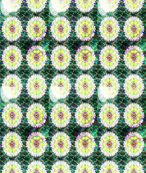 Raster Illustrasyon 'daki Çiçek Deseni' nin son moda çizimi. Düz Çiçek Elementleri Tasarımı. Renkli Yaz Temalı eskiz kalıbı. Güzel kumaş deseni.