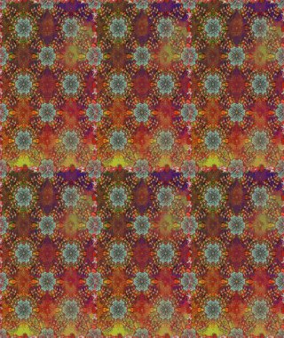 Organik elementler. Raster deseni. Botanik kusursuz desen. Suluboya etkisi.