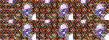 Kahverengi, nötr ve gri renkte çiçekler. Raster illüstrasyonundaki çiçek desenli çizim. Düz Çiçek Elementleri Tasarımı. Renkli Yaz Teması çizim şablonu.