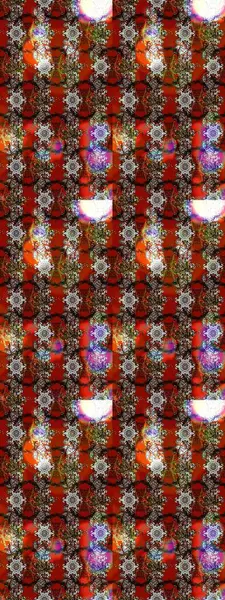 Şatafatlı bahar bahçesi dokusu. Raster illüstrasyonu. Çiçek deseni. Kahverengi, kırmızı ve gri renkte çiçek çizimi. Çiçekler kahverengi, kırmızı ve gri renklerde.