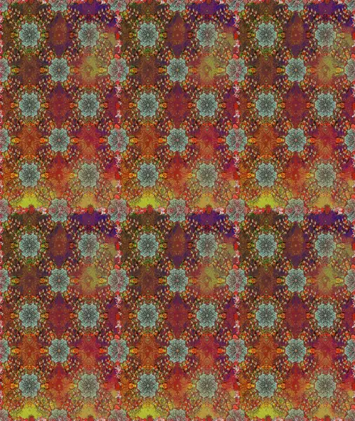 Organik elementler. Raster deseni. Botanik kusursuz desen. Suluboya etkisi.