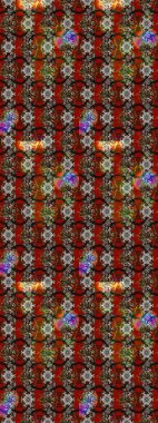 Çiçek tasarımı için inanılmaz bir kolaj cenneti tarzı. Parlak çiçekli kolaj çiçekleri kahverengi, gri ve kırmızı. Çiçekli zambaklar eskiz arka planı.