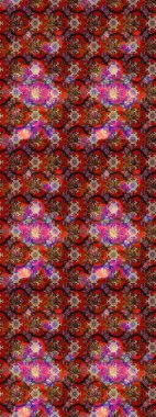 Raster stili kumaş deseni. Çiçekler suluboya çizim deseni.