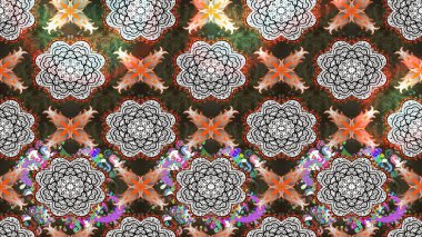 Renkli Yaz Temalı eskiz kalıbı. Güzel eskiz şekli. Yazdır. Raster çiçekli arka plan. Güzel kumaş deseni. Düz Çiçek Elementleri Tasarımı.