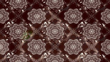 Süslü kumaş deseni. Çiçekli çiçek deseni, suluboya. Raster deseni.