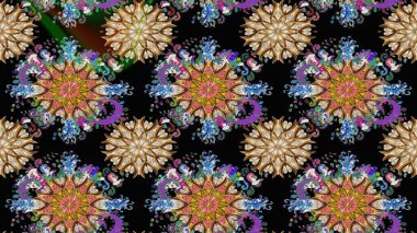 Çiçek deseni duvar kağıdı, desen dolguları ve web sayfası arka planı için kullanılabilir. Süslü zentangle çizim dokusu, soyut çiçeklerle süslenmiş. Şekillendirilmiş çiçekli çizim deseni.