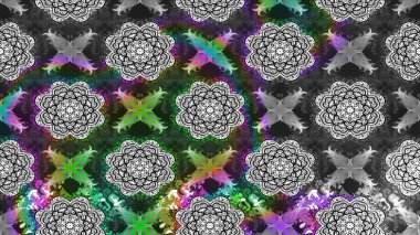 Raster illüstrasyonu. Gri renkli çiçekler. Çizim çiçek deseni duvar kağıdı için kullanılabilir.