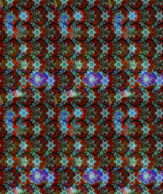 Şirin çiçekler. Çizgi çizimi kalıbı. Raster Moda kumaş deseni.