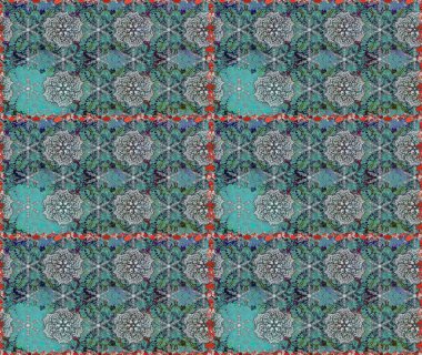 Parlak elementlerin. El çizimi Raster çizimi. Duvar kağıdı, web sayfası arka planı, ambalaj kağıdı, davetiye, broşür, afiş veya web sitesi için kusursuz çiçek deseni kullanılabilir.