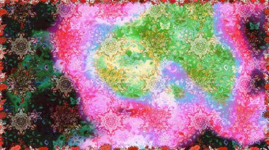 Raster düz çiçekleri pürüzsüz desen. Hediye ambalaj kağıdı, tebrik kartları, posterler ve pankart tasarımı. Pembe ve nötr renkte çiçekler.