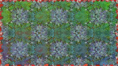 Paket kağıdı için en iyisi. Karşılama ya da düğün geçmişi olarak kullanılabilir. Doğal kozmetik ürünleri, parfüm, çiçekçi dükkanı için bahar ihalesi tasarımı. Yeşil ve mavi lale çiçekleriyle pürüzsüz bir desen..