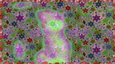 Sevgililer günü ve tebrik kartı konsepti için şık bir davetiye. Çiçek kompozisyonu, el boyası, hassas şablon. Üst manzara, yumuşak yeşil ve nötr renk tarzı. Manzaralı çiçek deseni.