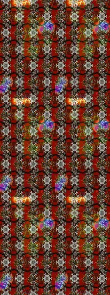 Çiçek tasarımı için inanılmaz bir kolaj cenneti tarzı. Parlak çiçekli kolaj çiçekleri kahverengi, gri ve kırmızı. Çiçekli zambaklar eskiz arka planı.