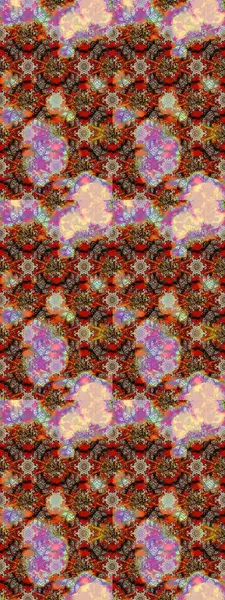 Raster deseni. Bahar çiçekleri dallı desen, kahverengi, bej ve çiçek siluetiyle nötr renkler.