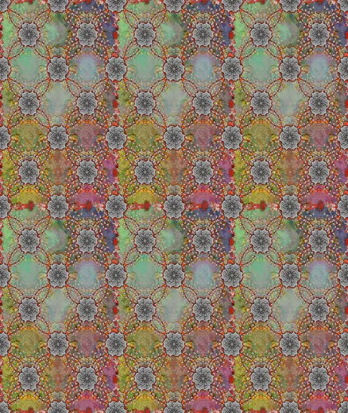 Klasik çiçek desenli. Yumuşak fayans. Raster 'ın taze dokusu. Yumuşak pamuk tasarımı. Paketleme, tekstil, duvar kağıdı için kusursuz çiçek arkaplanı.