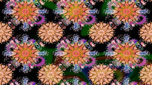 Siyah renkler üzerine çiçek desenli eskiz, el yapımı papatyalar, papatyalar. Tekrarlayan çiçek arkaplanı, zarif siyah çiçekler duvar kağıdı..