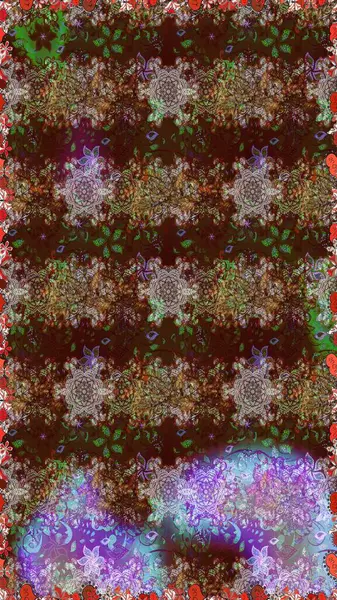 Küçük çiçekte güzel bir desen. Küçük renkli çiçekler. Kusursuz. Motley illüstrasyonu. Moda baskıları için zarif bir şablon. Çiçekli yaz çiçekleri.