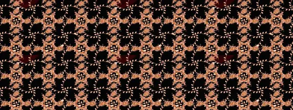 Asya tekstil tarzında. Güzel kumaş deseni. Renkli Bahar Teması eskiz kalıbı. Düz Çiçek Elementleri Tasarımı. Raster illüstrasyonu. Çiçek desenini çiz.