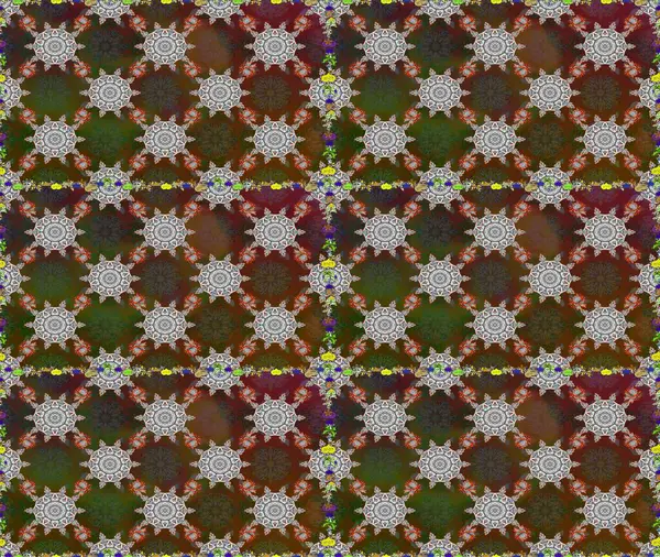 Raster resim. Güzel kumaş deseni. Doodle çiçekler ve dalları, otlar ve çiçekler. Elle çizilmiş.