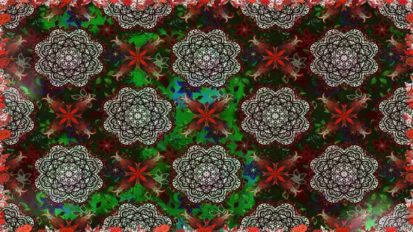 Çiçekler suluboya seamless modeli. Raster şık kumaş deseni.