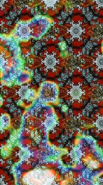 Eskiz modeli etnik tasarım. Çiçekleri, deniz kabukları, mandalaları ve suluboya efektleriyle donanma geçmişi. Yatak çarşafları, ceket, paket tasarımı, kumaş ve moda kavramları için tekstil baskısı.