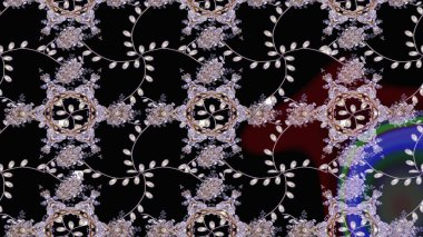 Raster illüstrasyonu. Siyah, nötr ve gri renklerde. Çiçekli güzel suluboya desen.